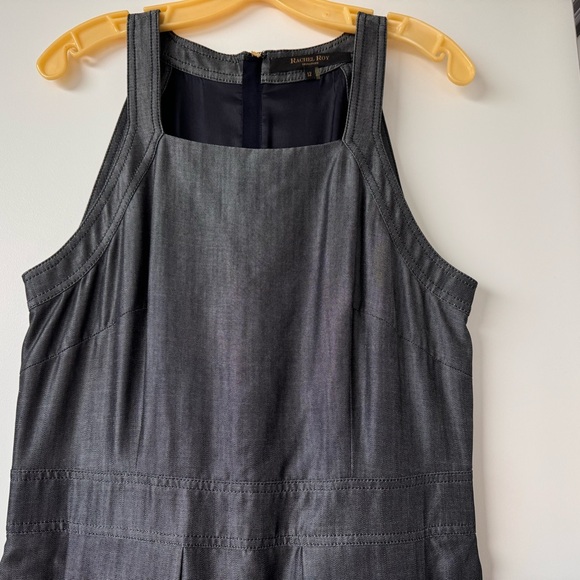 Rachel Roy high neck halter dress with box pleats and pockets - Picture 2 of 12
